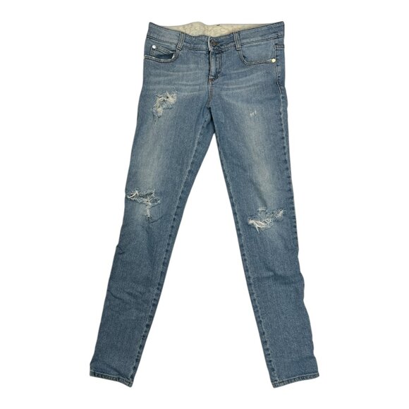 Stella McCartney Denim - Stella McCartney Women's Low-Rise Skinny Distressed Jeans ~Size 28/29